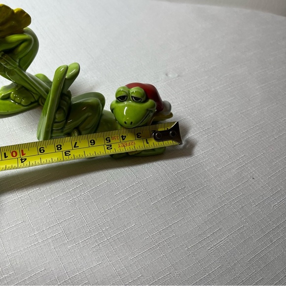Vintage Kitsch Norcrest Frogs - Made In Japan. Fun. MCM. ceramic figurines sport - Picture 6 of 7